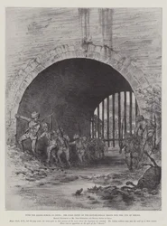 Med de allierade styrkorna i Kina, de brittisk-indiska truppernas första inträde i staden Peking